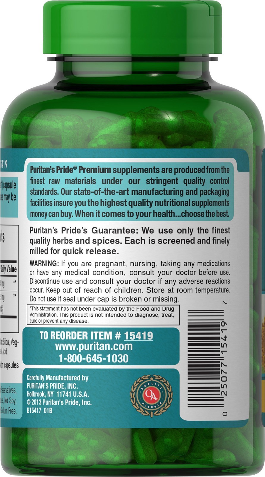 Puritan’s Pride Turmeric Curcumin 500 mg – 180 Capsules x 2 Bottles exp 08/27