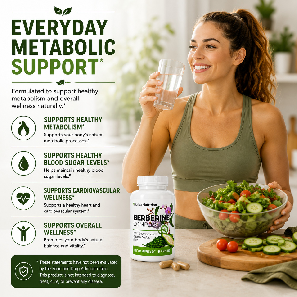 Three Pack Berberine Complex 1250mg Glucose Metabolism, Immunity & Weight Loss