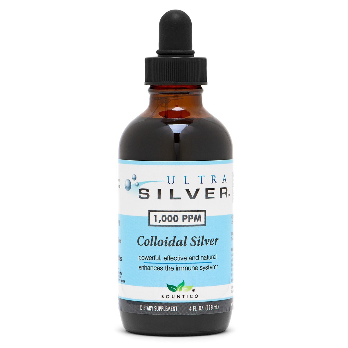 COLLOIDAL SILVER 1000 PPM 4 OZ.- IMMUNE SUPPORT WITH DROPPER (FREE SHIPPING!!!)