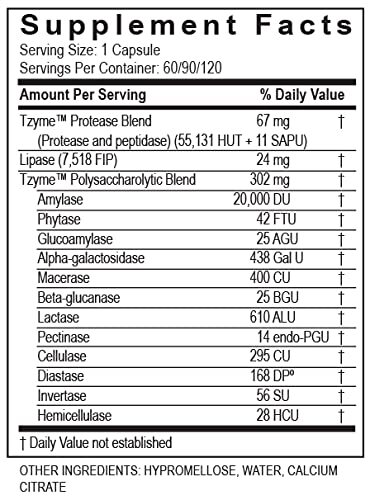 Transformation Enzymes Digest Enzyme Supplement, 120 Caps