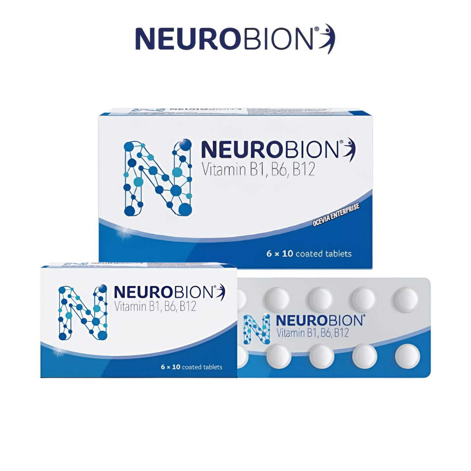 Neurobion Vitamin B1 B6 B12 Supplement 60 Tablets B-Complex Daily Nutrition Pack