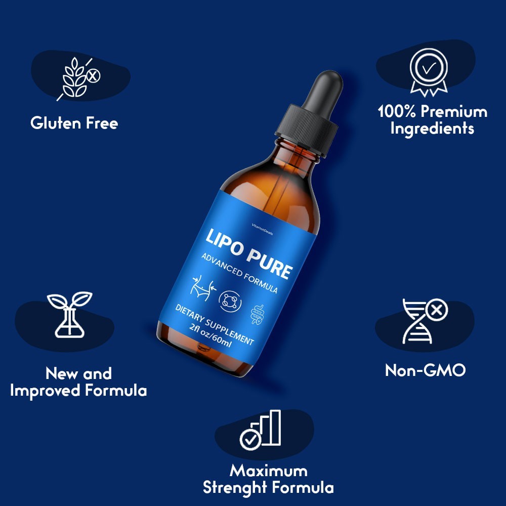Lipo Pure Drops, All Natural Max Strength Formula, LipoPure Drops (10 pack)