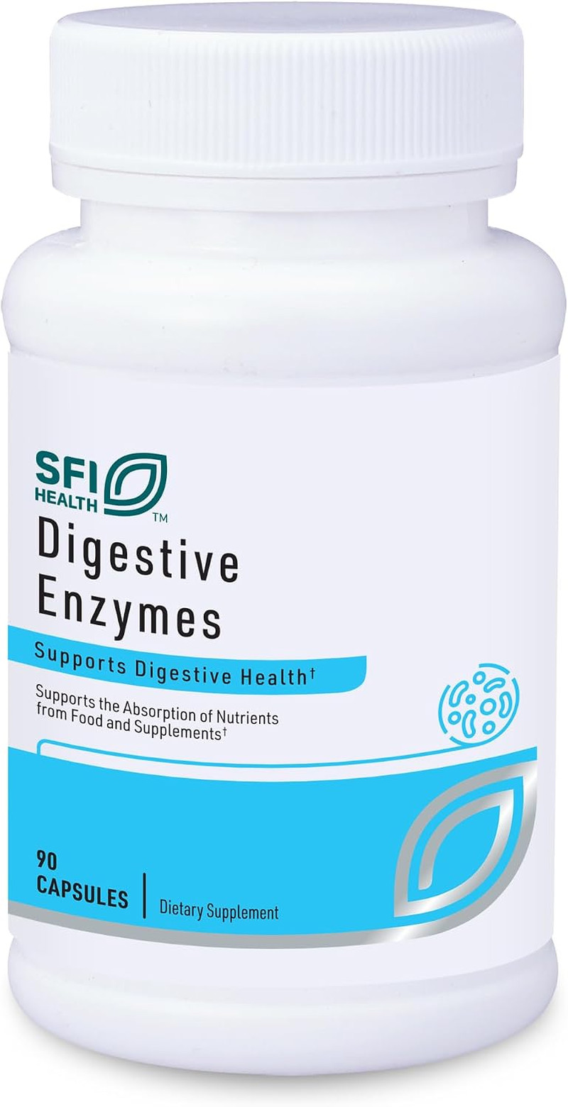 Klaire Labs Digestive Enzymes – Gut Health Supplements with Amylase, Protease,