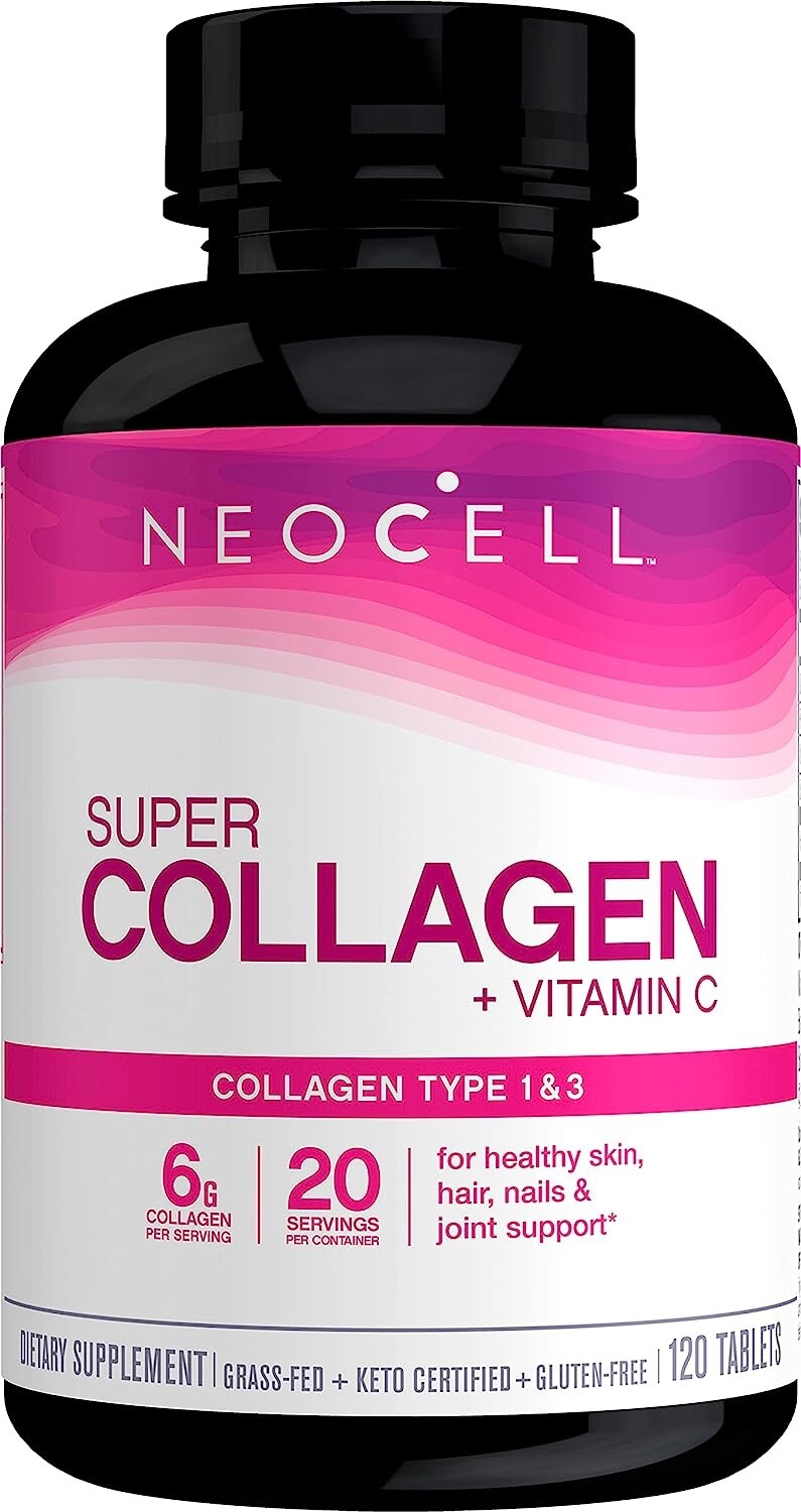 NeoCell Super Collagen + C 6,000mg Collagen -120 X 3 Bottles as shown