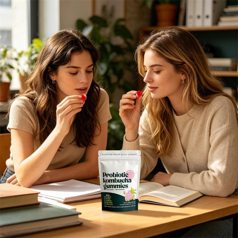 Probiotic Kombucha Gummy – Prebiotics, Probiotics, Postbiotics, Fiber