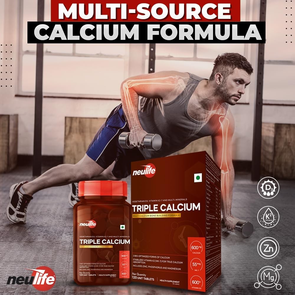 Neu.life Triple Calcium K2-7 D3 120 Tabs Bone Support