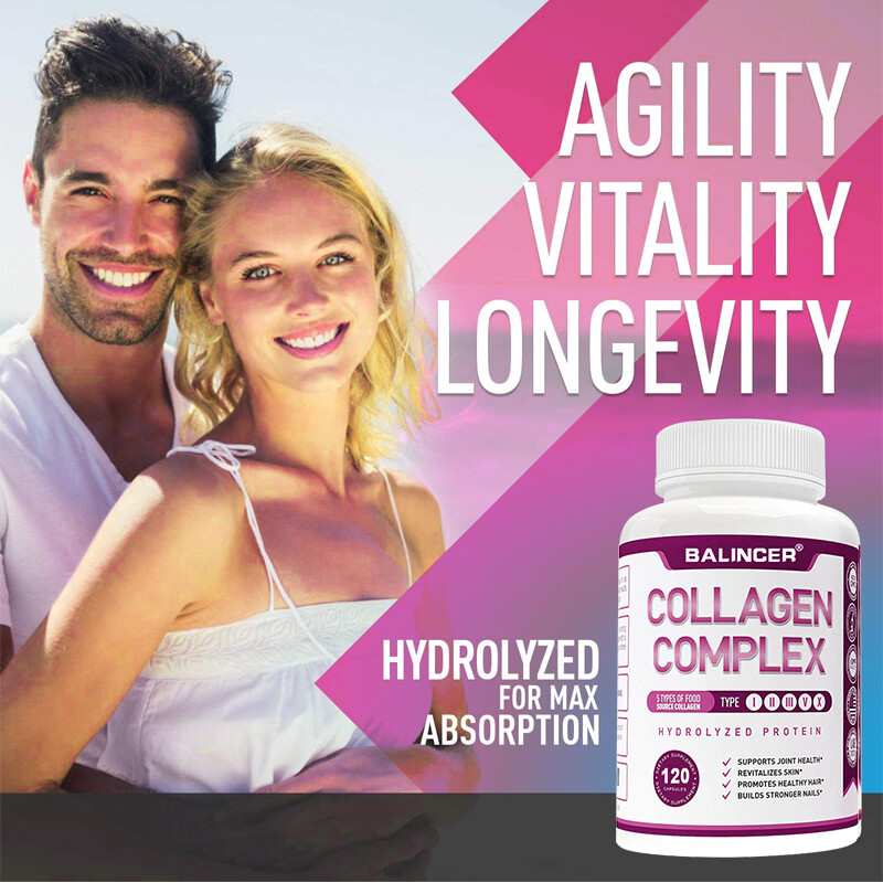 Collagen Capsules – Anti-Aging – Improve Digestive Health – Muscle Recovery