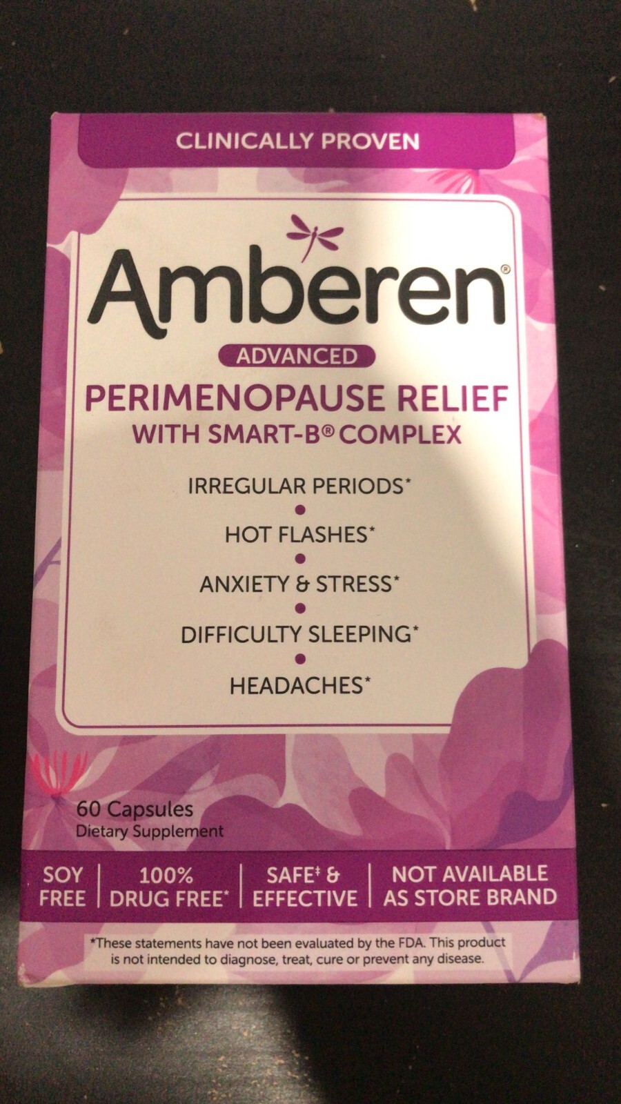 Amberen Perimenopause Relief Smart-B Complex 60 Capsules Exp. 05/2025 (E2)