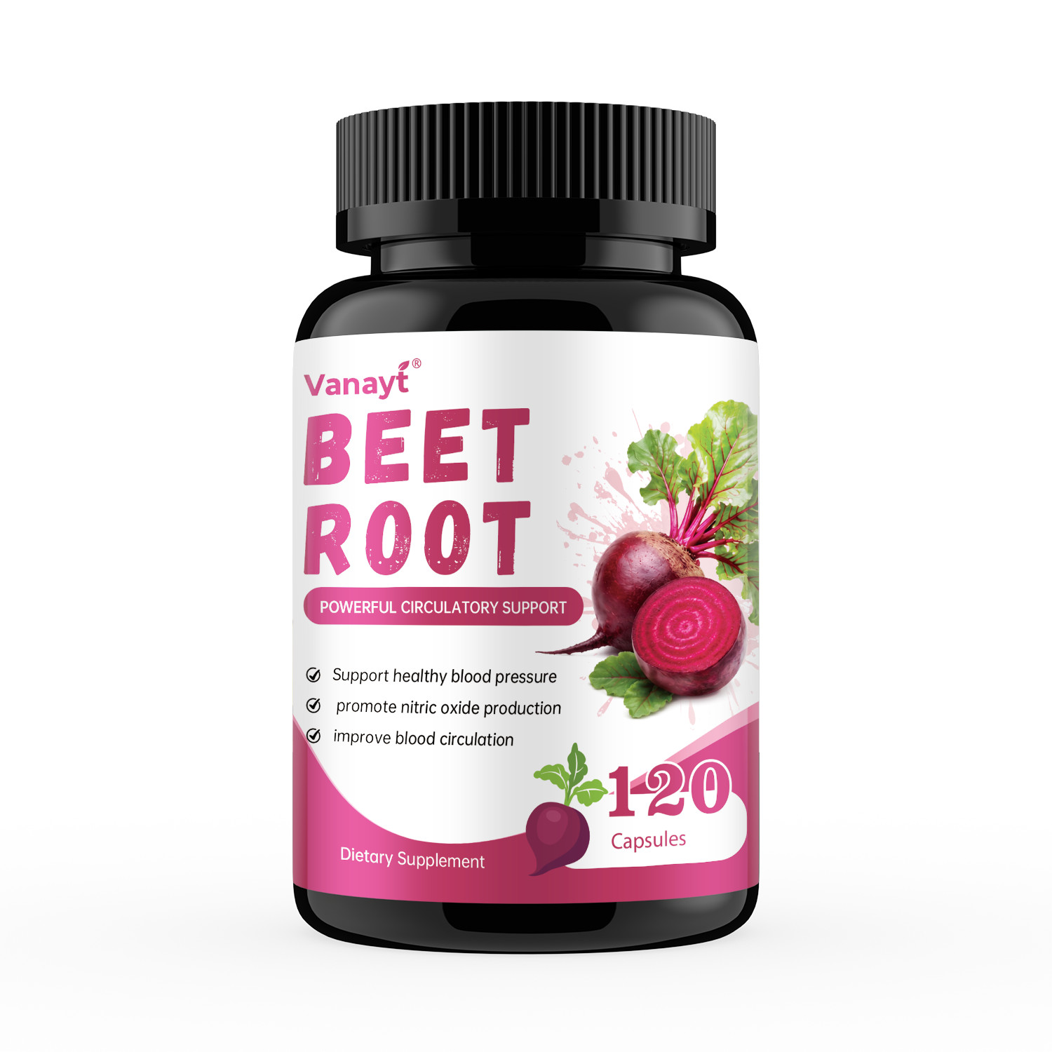 Beet Root Capsules Nitric Oxide Support Heart BP Circulation Energy Supplement