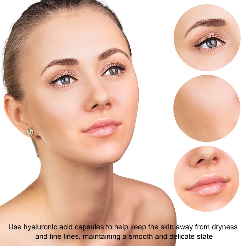 MENXI Hyaluronic Acid 120 Capsules Support Healthy Joints Help Reduce Wrinkles