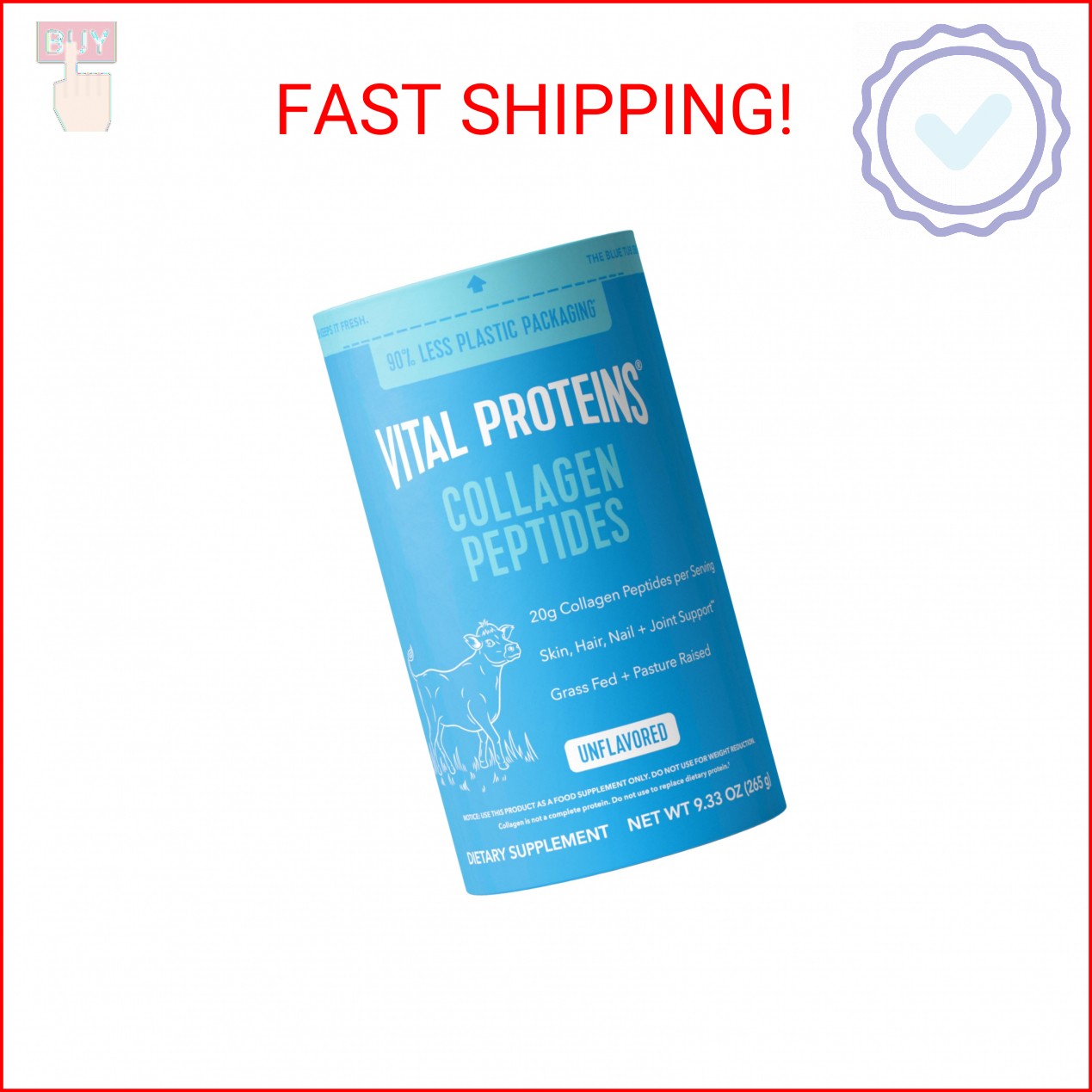 Vital Proteins Collagen Peptides Powder – Supports Hair, Nail, Skin, Bone & Join