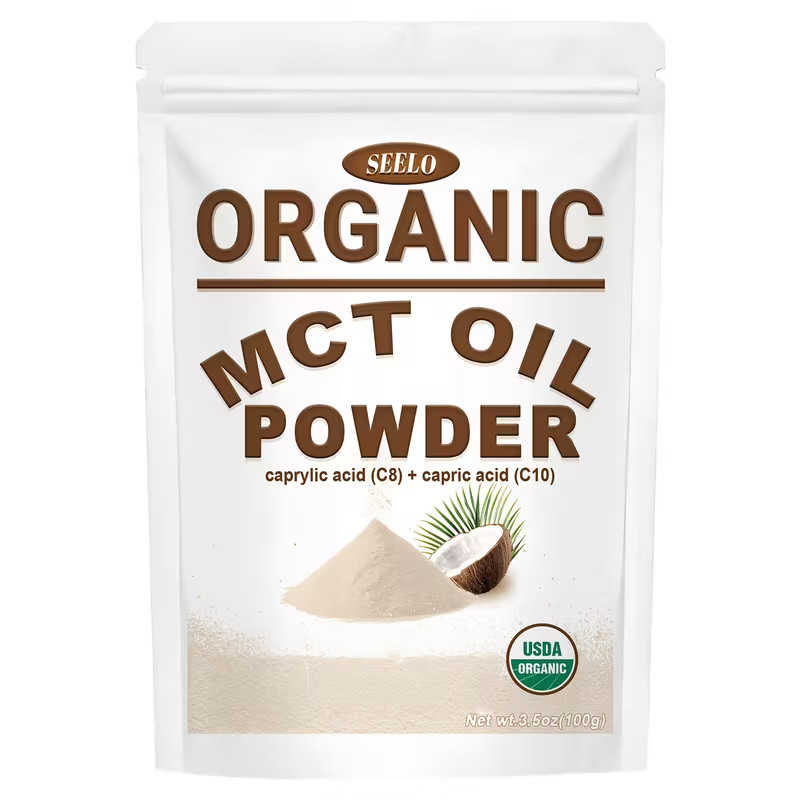 Organic MCT Oil Powder with Prebiotic Fiber, 1 lb 16 oz | C8 & C10 MCT Oil fo…