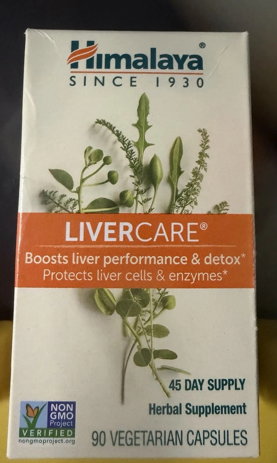 Himalaya LiverCare 90 Vegetarian Caps Dairy-Free, Gluten-Free, Exp 02/2029