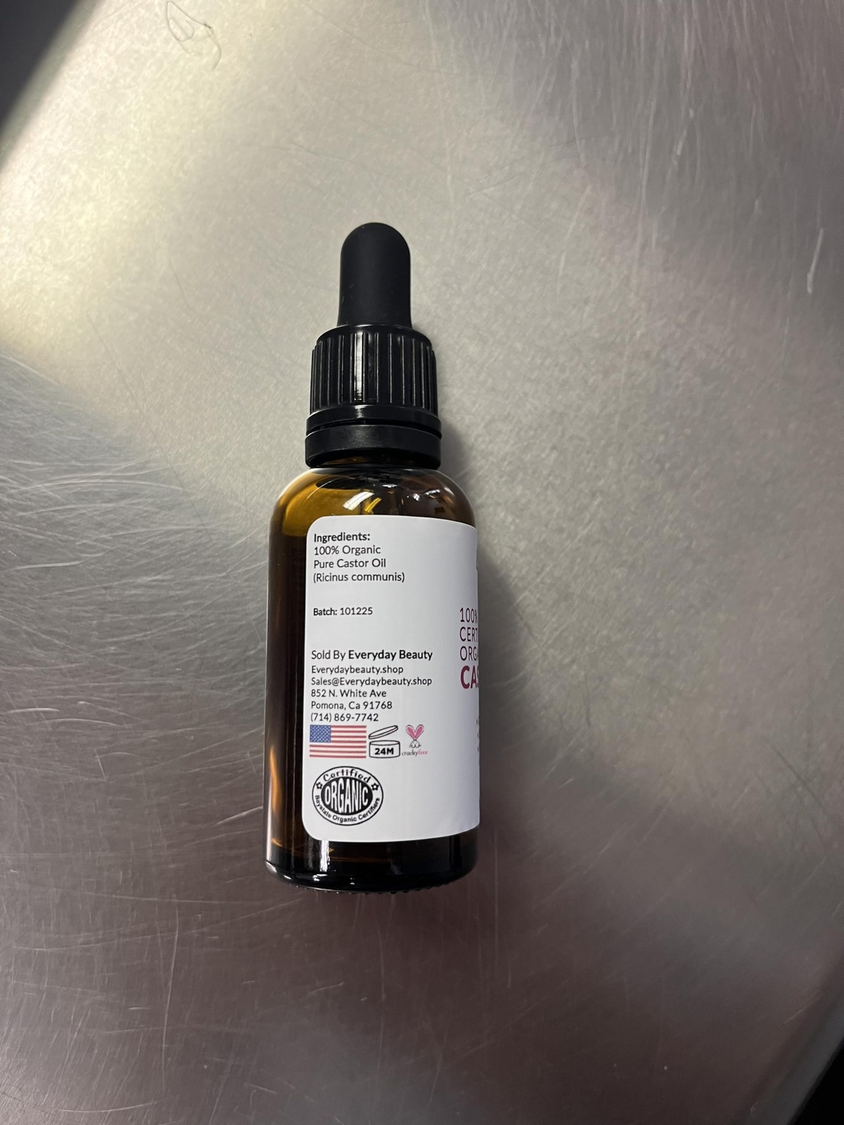 Organic Castor Oil – 100% Pure Certified USDA Organic, Cold Pressed & Hexane-Fre