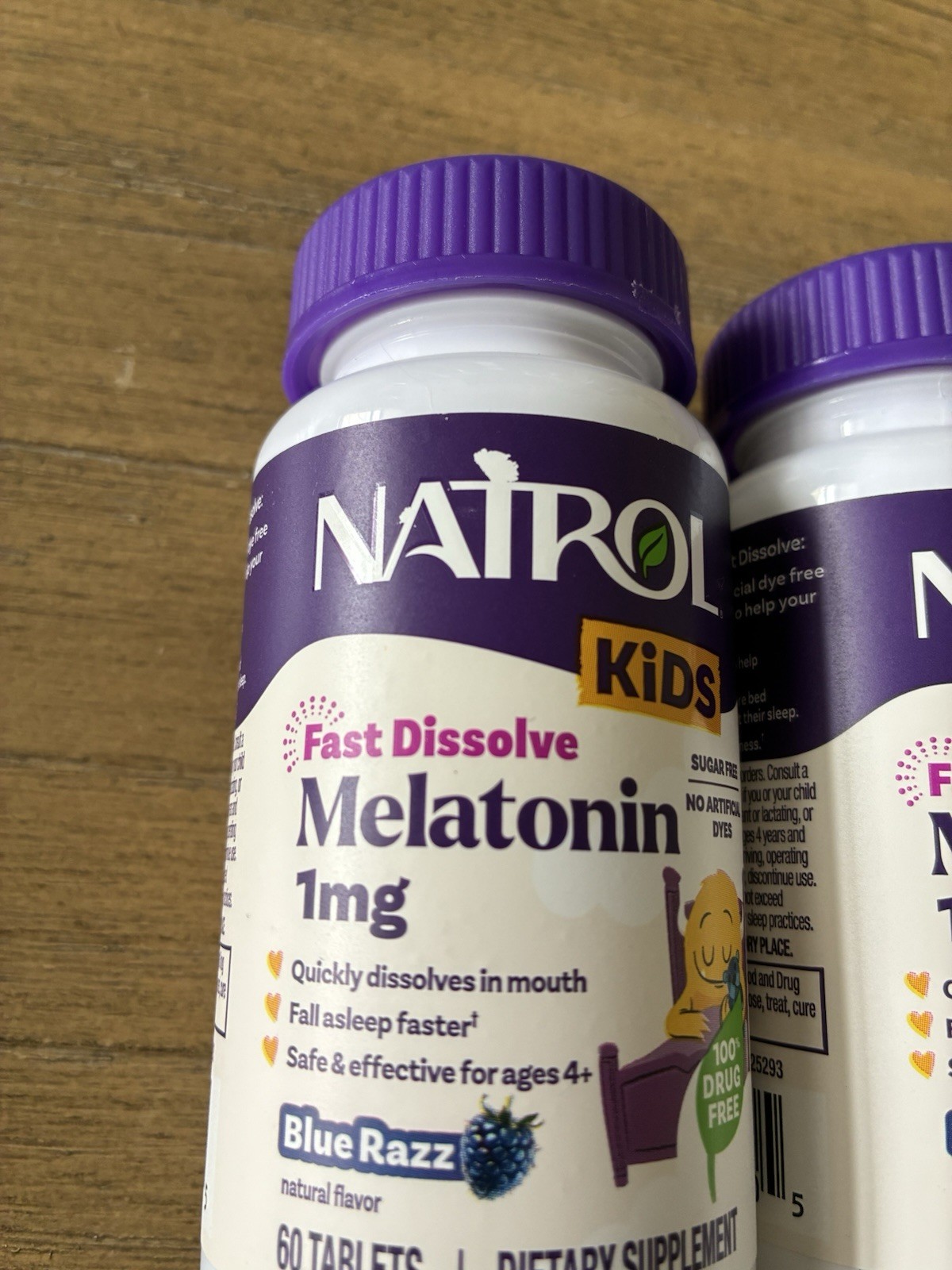 2 Natrol Fast Dissolve Melatonin 3 Mg Melatonin Supplements 60 Each Exp: 01-2028