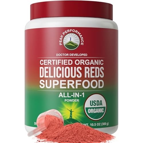 Organic Reds Superfood Powder Raspberry Elderberry Beetroot Antioxidant Energy