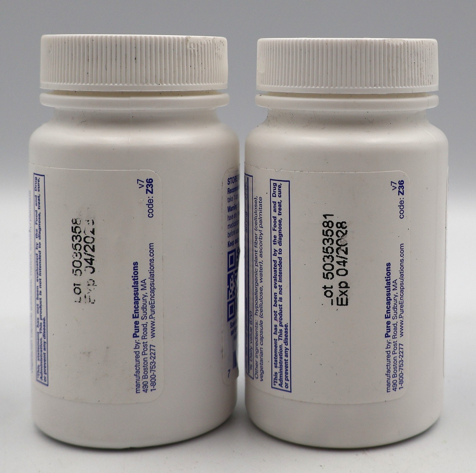2-PACK – Pure Encapsulations Zinc 30 mg – Dietary Supplement 60 Count BB 04/2028