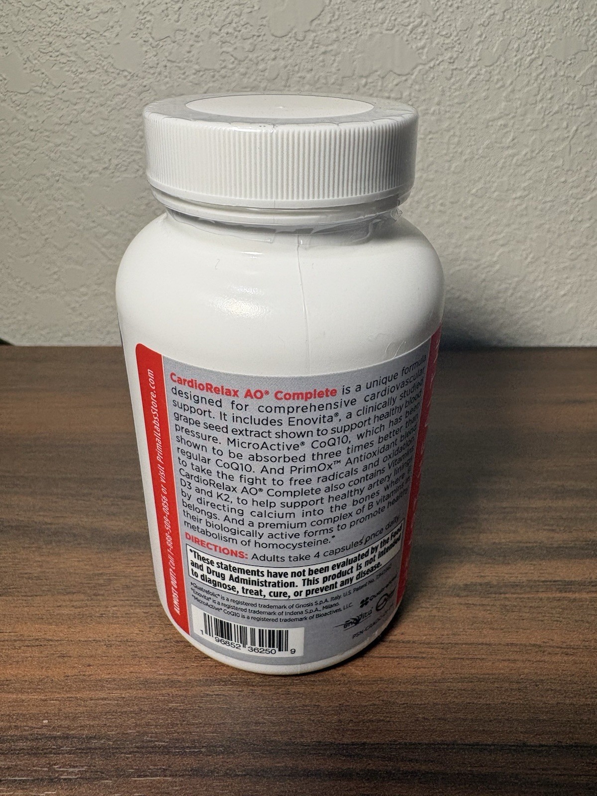 Primal Labs CardioRelax AO Complete Heart Health 120 Caps SEALED Mfg 06/2024