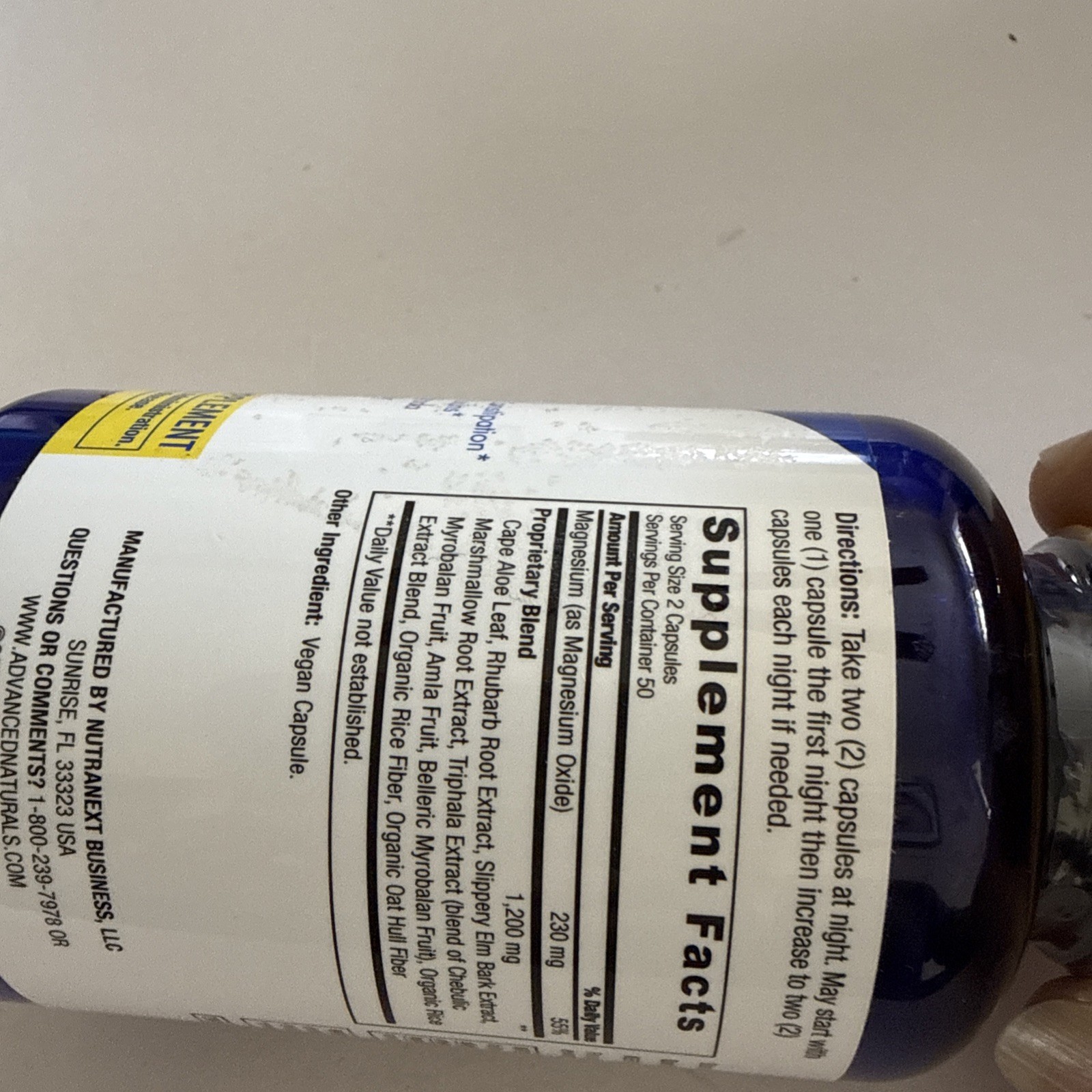 Advanced Naturals ColonMax Herbal Vegan Constipation 100 CAPS EXP: 4/2028