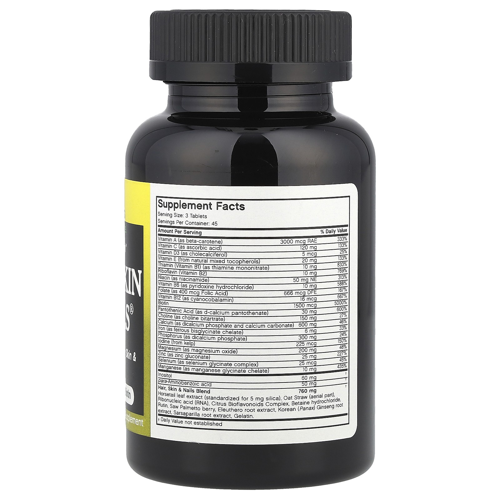 FutureBiotics Nutrition For Men Hair Skin Nails 135 Tablets Diary-Free, No
