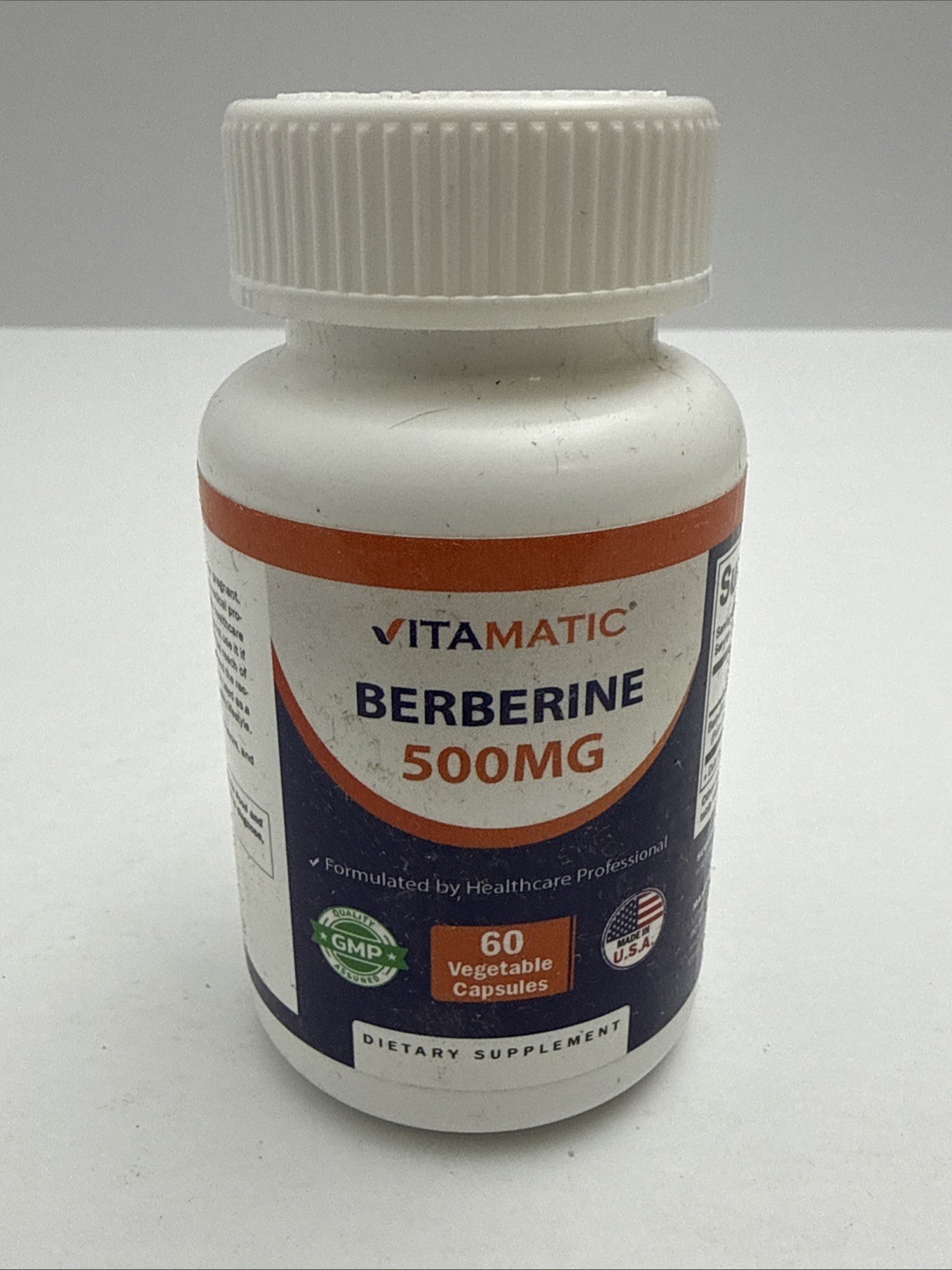 Vitamatic Berberine, 500 mg, 60 Vegetable Capsules Exp 12/28