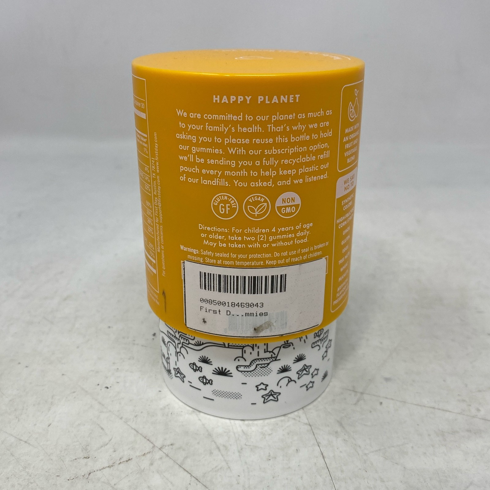 First Day Kids Multi Gummies Yellow 60ct exp 07/2026