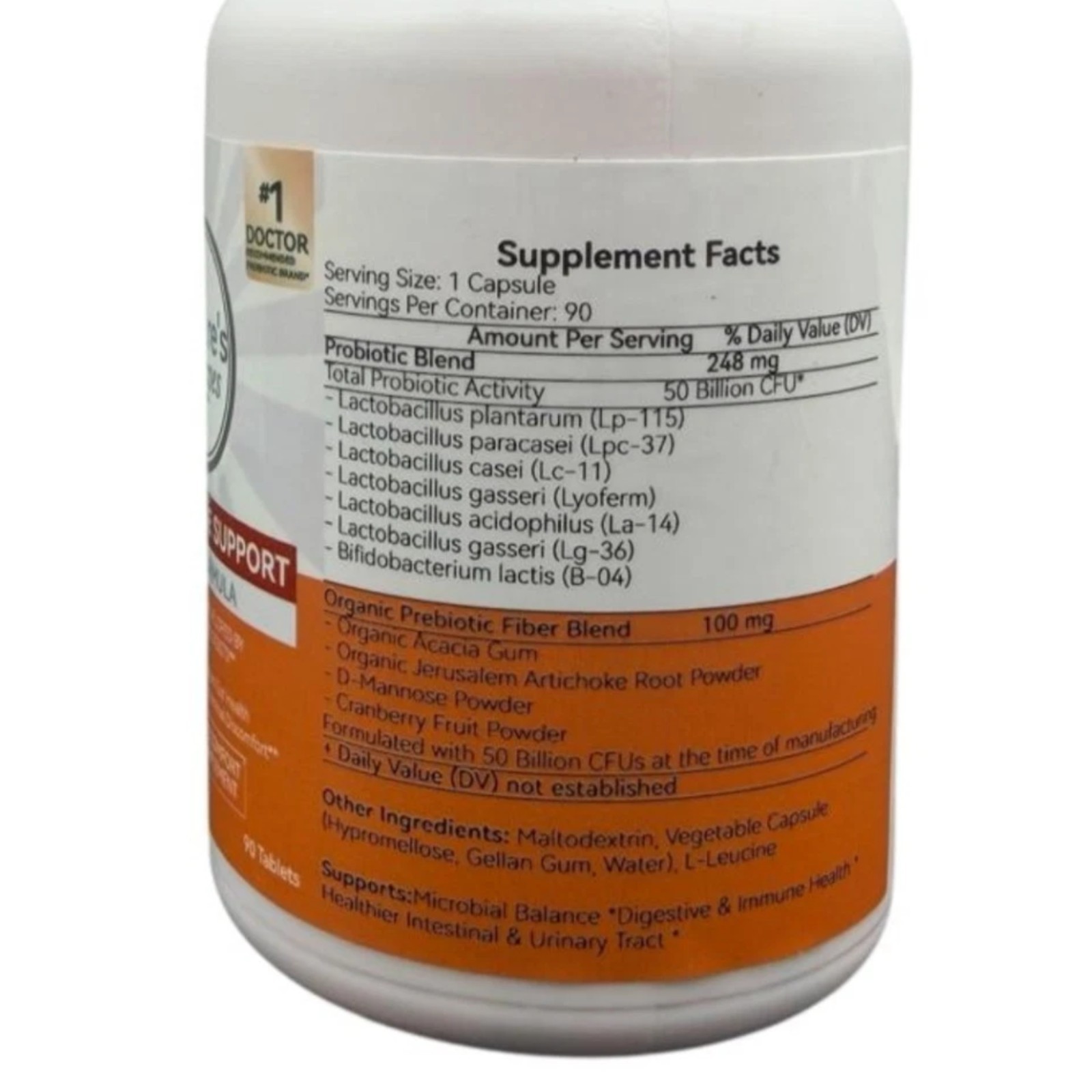 Nature’s Recipes Probiotic 50 Billion 90 Tablets Compare to Align Exp 01/27