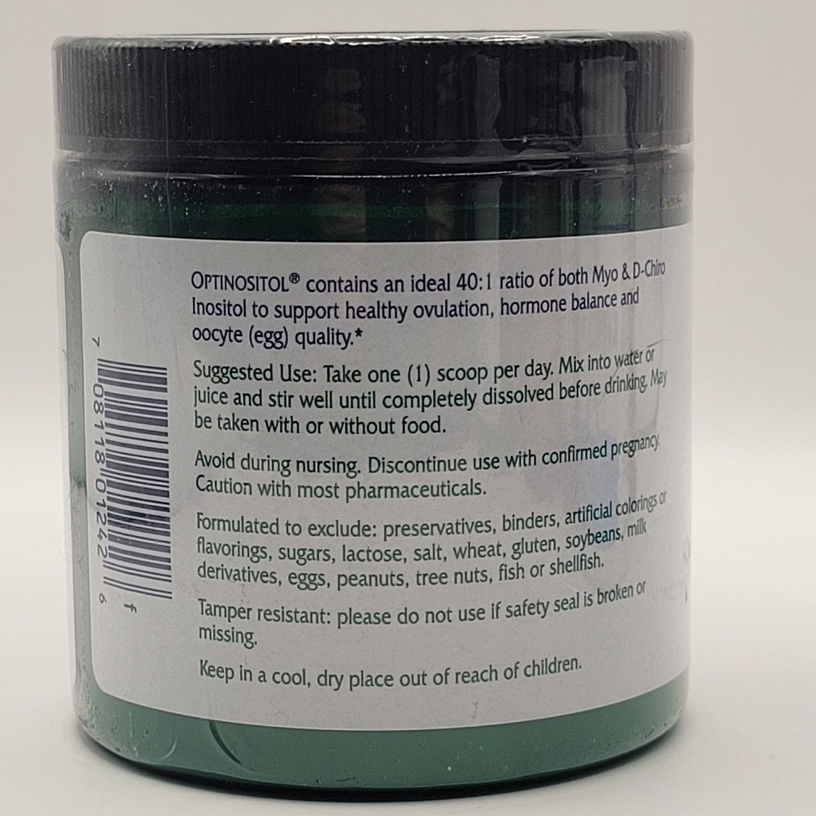 Vitanica OPTINOSITOL Fertility Support MYO & D-CHIRO 4.5 oz / 128g Powder