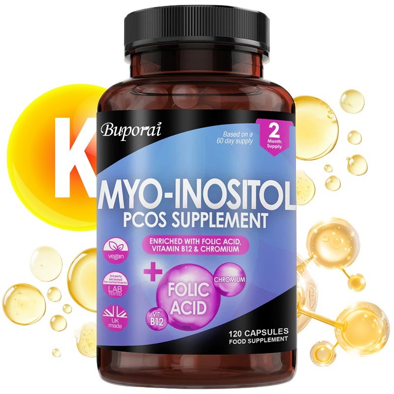 Myo-Inositol PCOS 120pcs,Supports Fat Metabolism,Maintain Healthy Liver Function