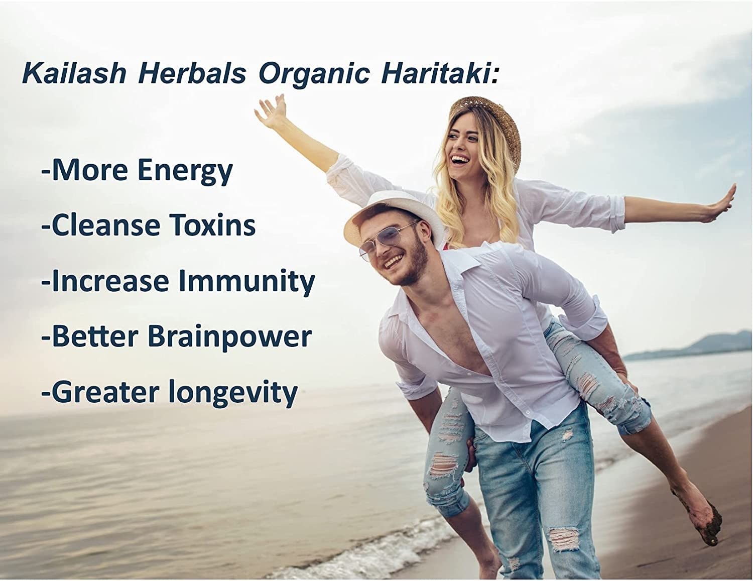 Organic Haritaki Powder — Deep Gut Cleanse & Daily 8 Ounce (Pack of 1)