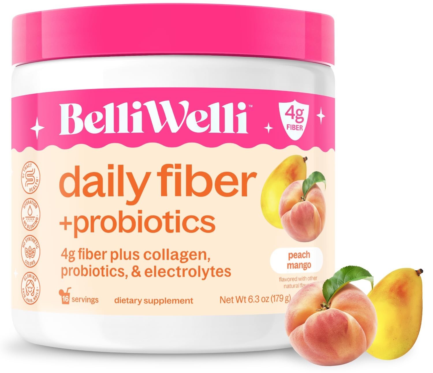 Fiber Supplement Powder with Prebiotics for Digestive Health & Gut Support, Keto