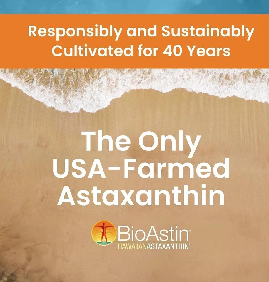 2 X BioAstin Hawaiian Astaxanthin 12 mg Supplement 120 Soft Gels – Exp 12/2028