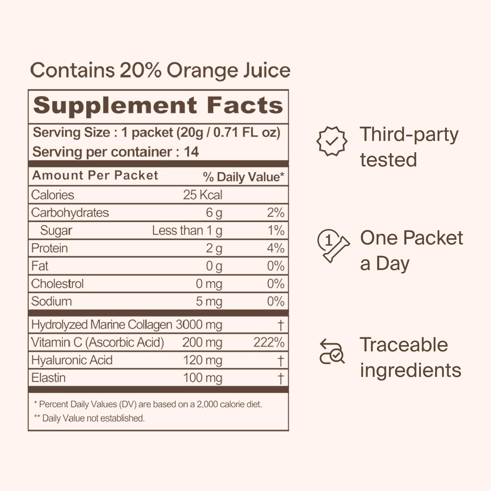 Ownist Triple Collagen Liquid Packets On-The-Go – Peptides with Hydrolyzed Ma…