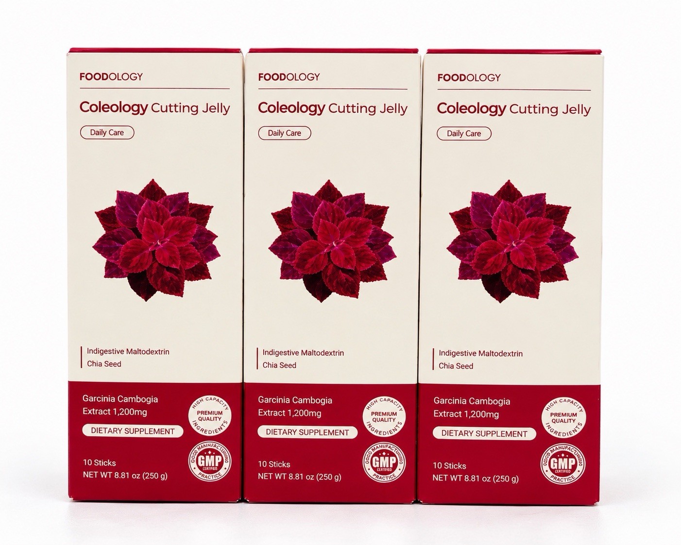 Foodology Coleology Cutting Jelly Daily Care 10 Sticks Lot of 3 Exp 09/2027