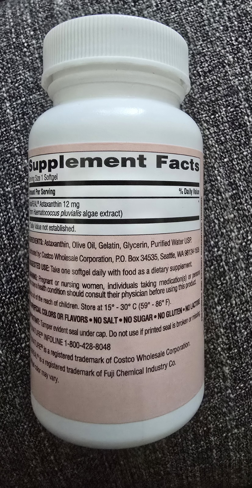 Trunature Astaxanthin 12 mg, 120 Softgels
