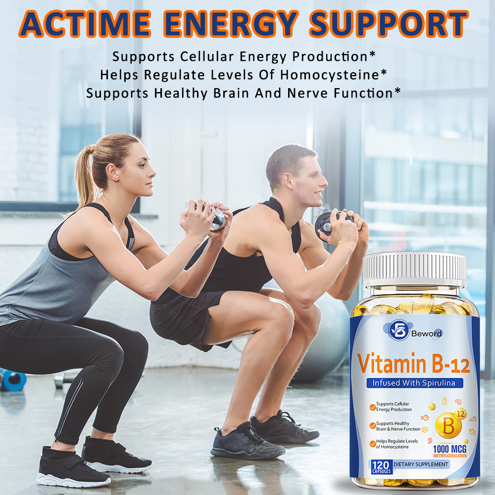 Vitamin B12 1000mcg High Strength Nervous System Support 120 Softgels
