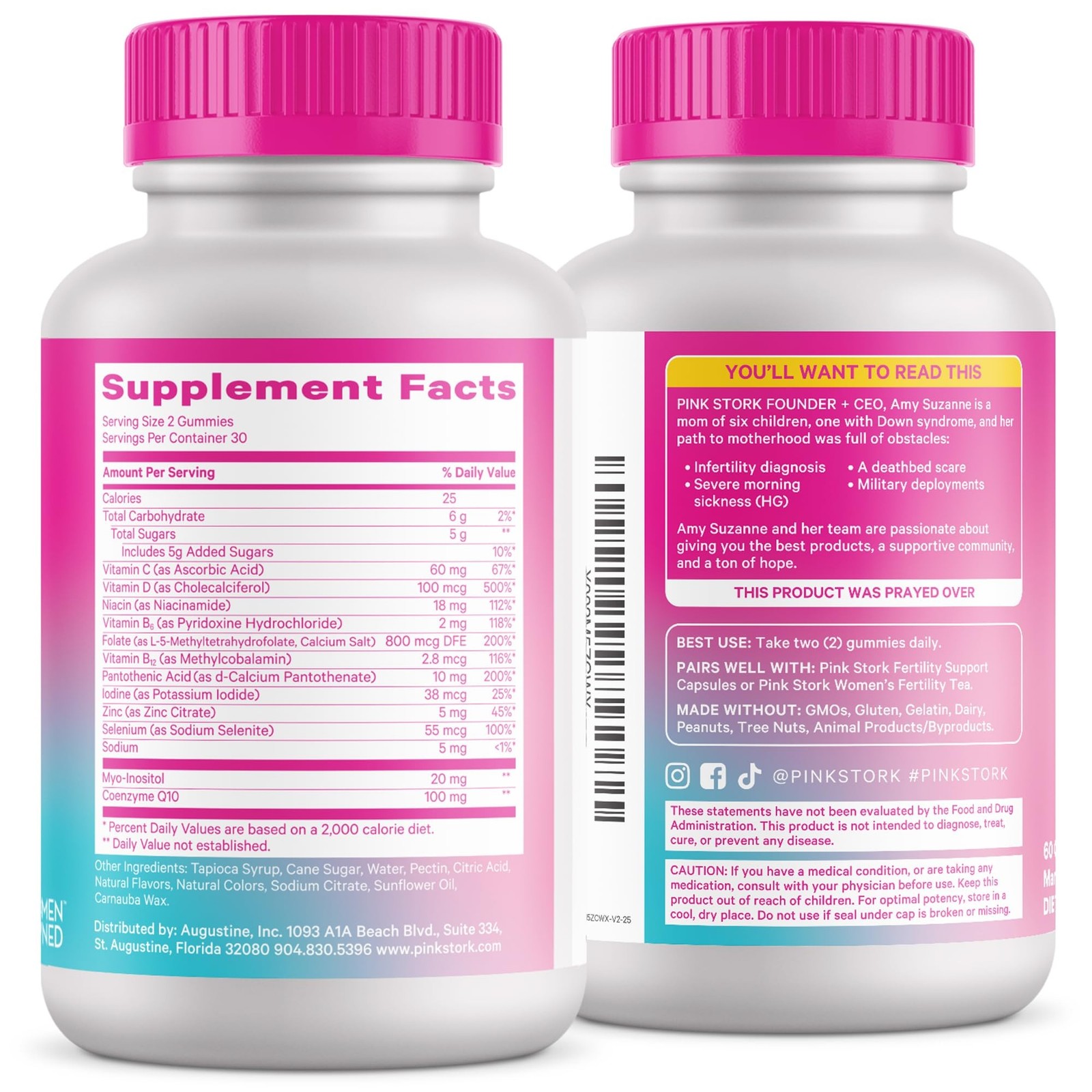 Pink Stork Premium Fertility Gummies | Fertility Supplements for Women with C…