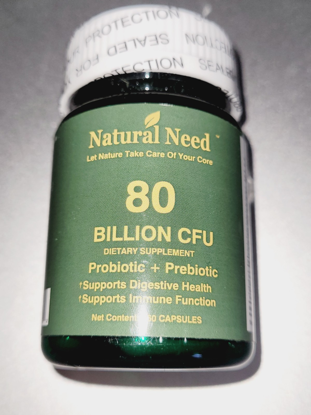 Natural Need Probiotic + Prebiotic 80 Billion CFU, DIETARY SUPPLEMENT, Exp 09/27