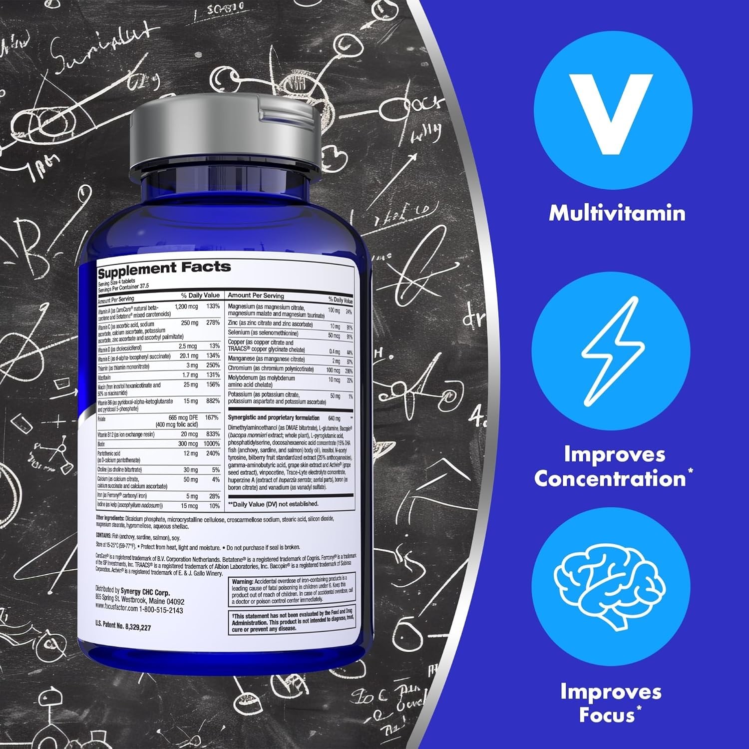 Focus Factor Dietary Supplement Nutrition For The Brain – 180 Tablets