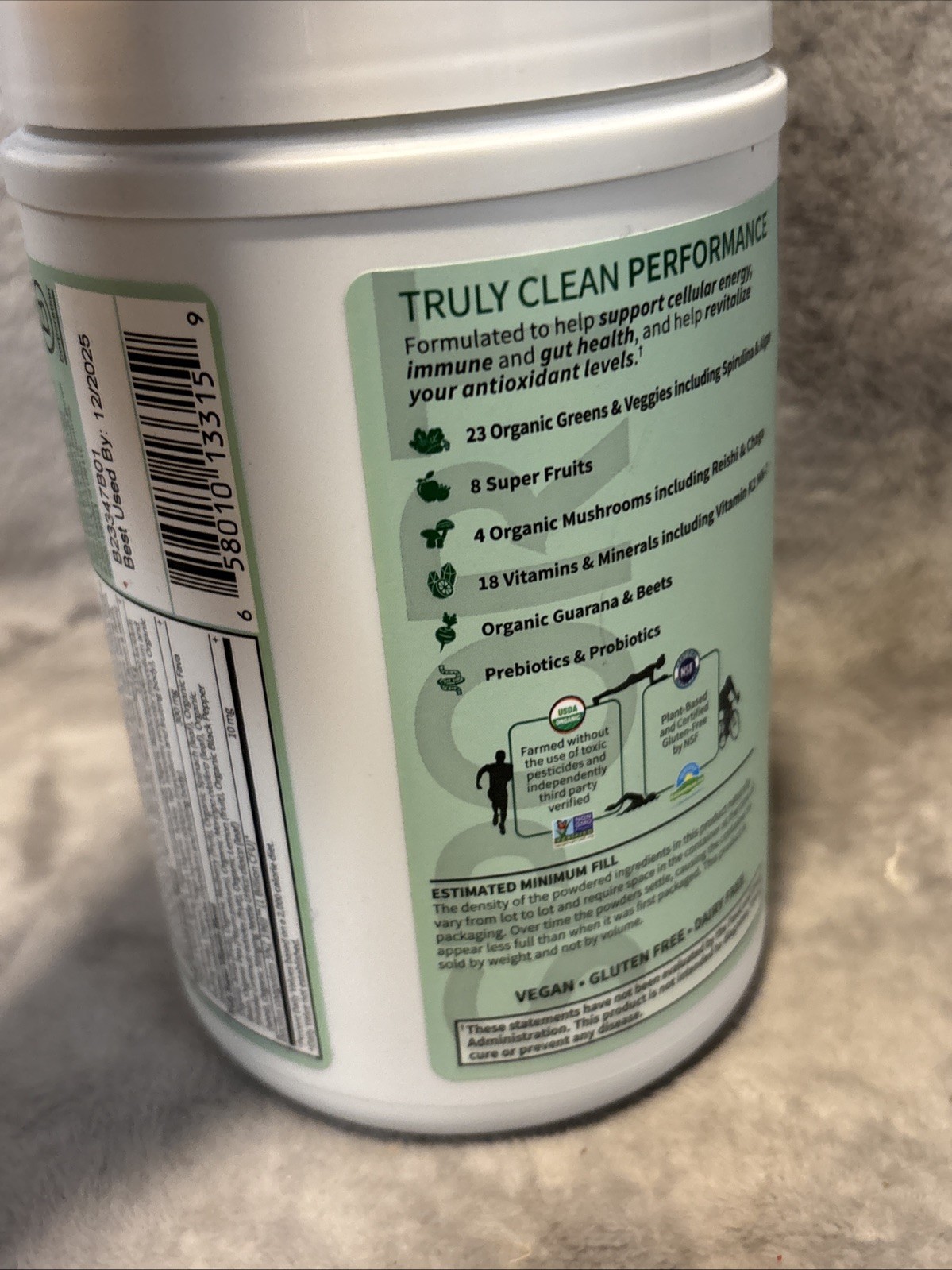 NEW- Sport Organic Greens, Original, 8.99 oz (255 g) About 30 Servings – 12/2025