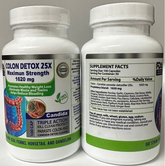 Colon cleanser probiotic detox body Intestinal Cleanse costipation flush colon