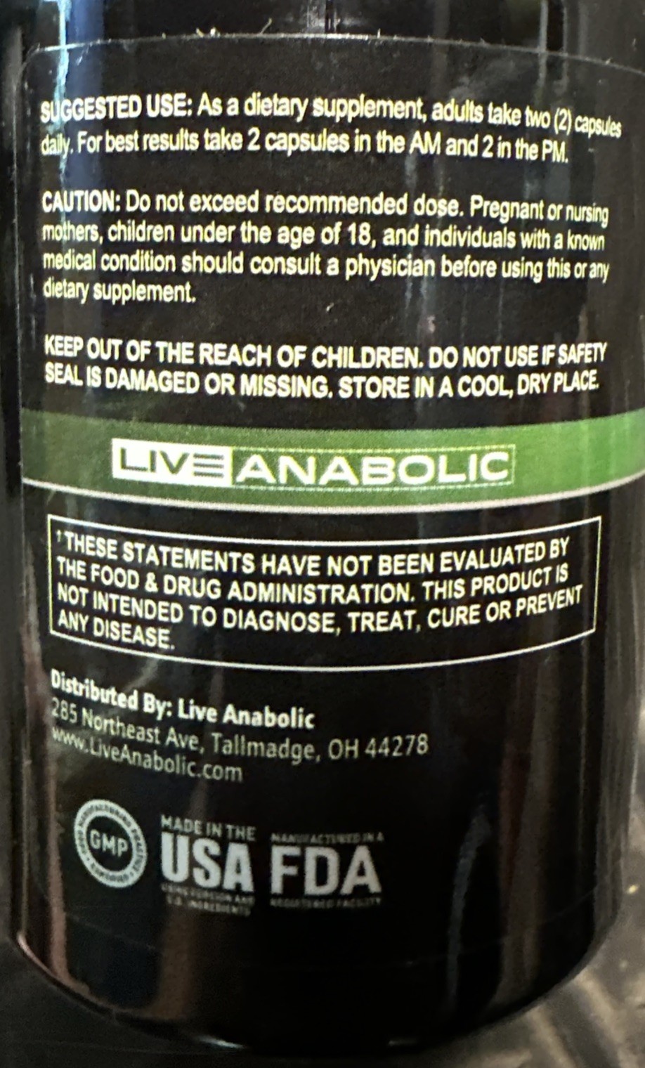 💪Live Anabolic TestoGreens Max Men’s Daily Greens Capsule Supplement 04/28