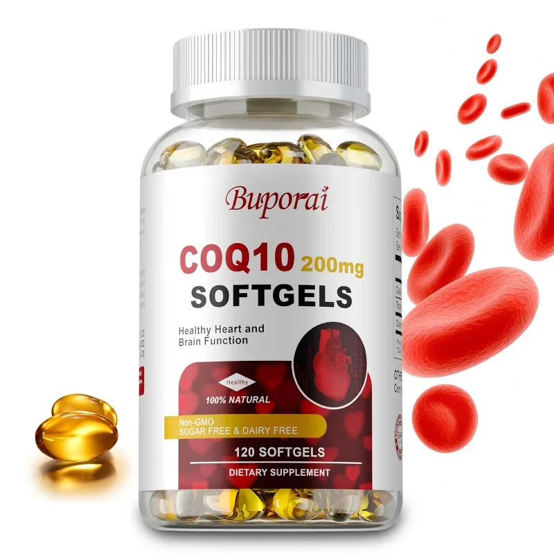 CoQ10 200 Mg 120pcs, Support Heart and Cholesterol Health, Energy Production