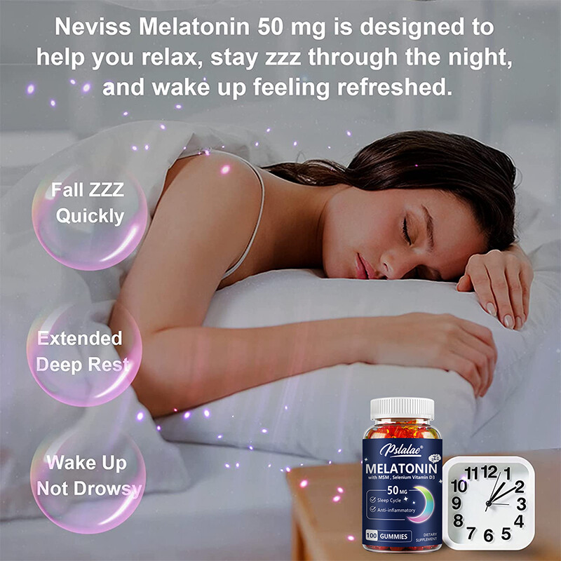 Melatonin 50mg – Sleep Aid Supplements, Regulate Sleep Cycle, Promote Relaxation