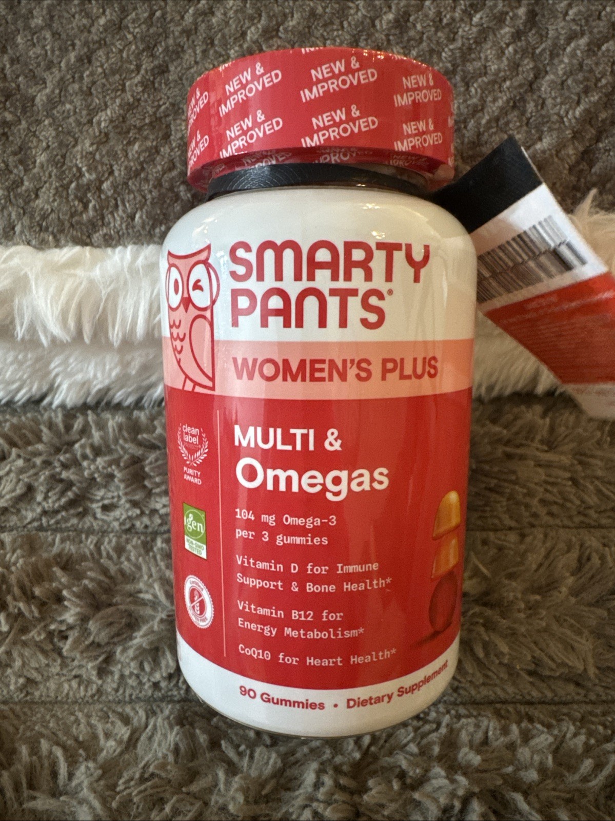 Women’s Plus, Multi & Omegas Gummies, Strawberry, Orange, and Lemon Creme, 90