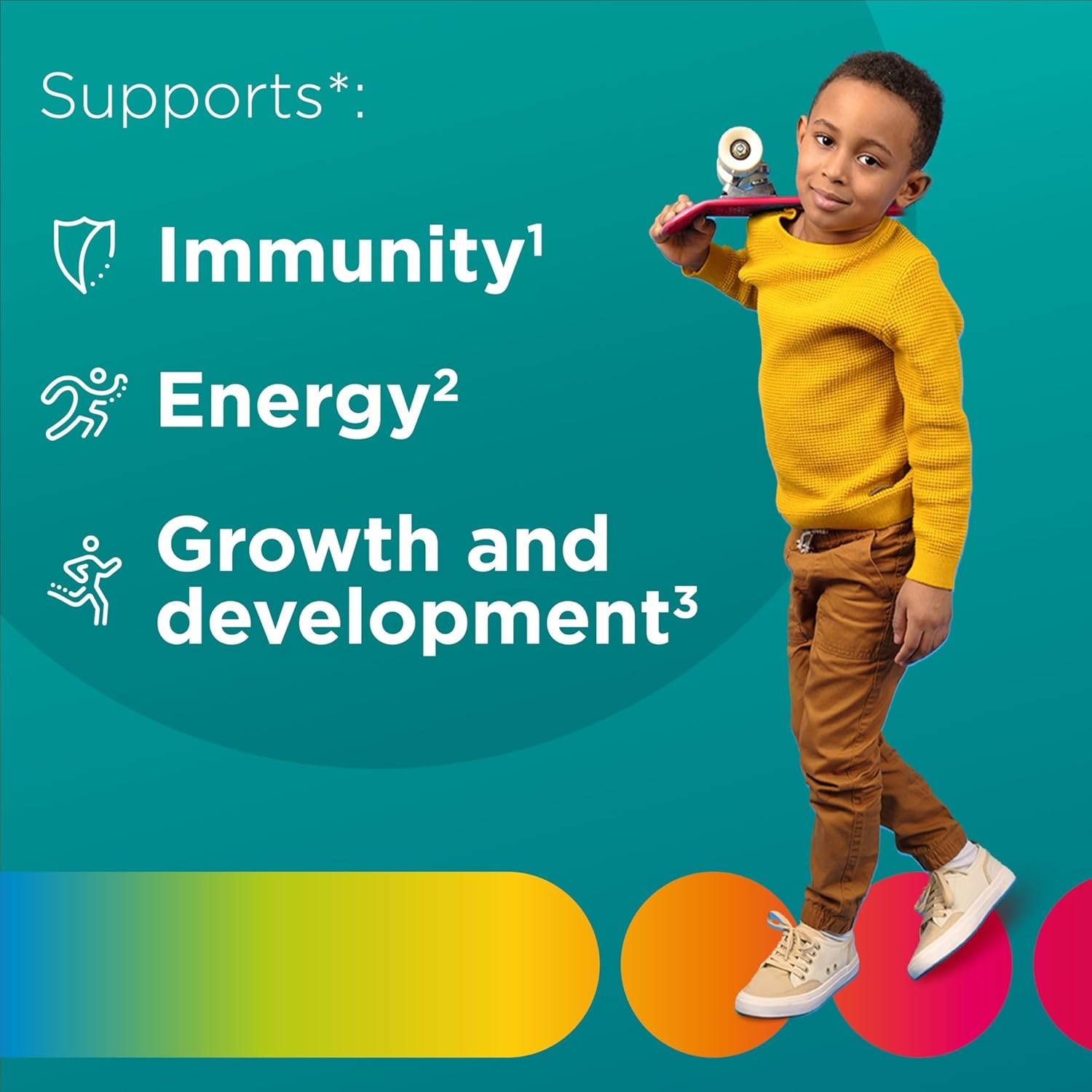 Multivitamin Gummies, Tropical Punch Flavor Made With Natural