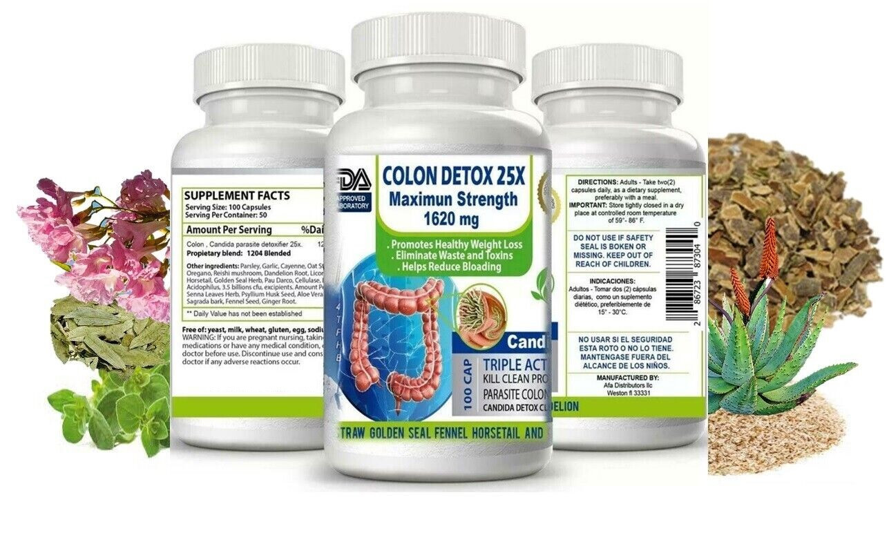 Colon cleanser probiotic detox body Intestinal Cleanse costipation flush colon