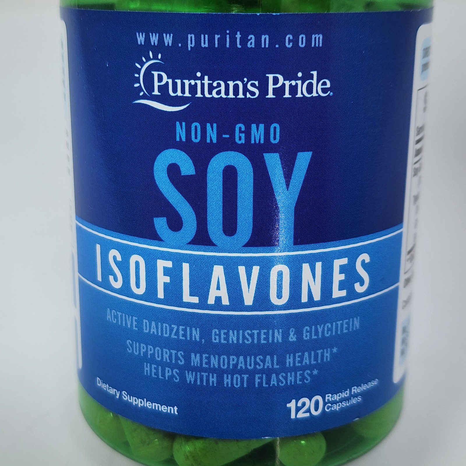 Puritan’s Pride Soy Isoflavones 750 mg, 120 Capsules Each (2 Pack) Exp 07/2027