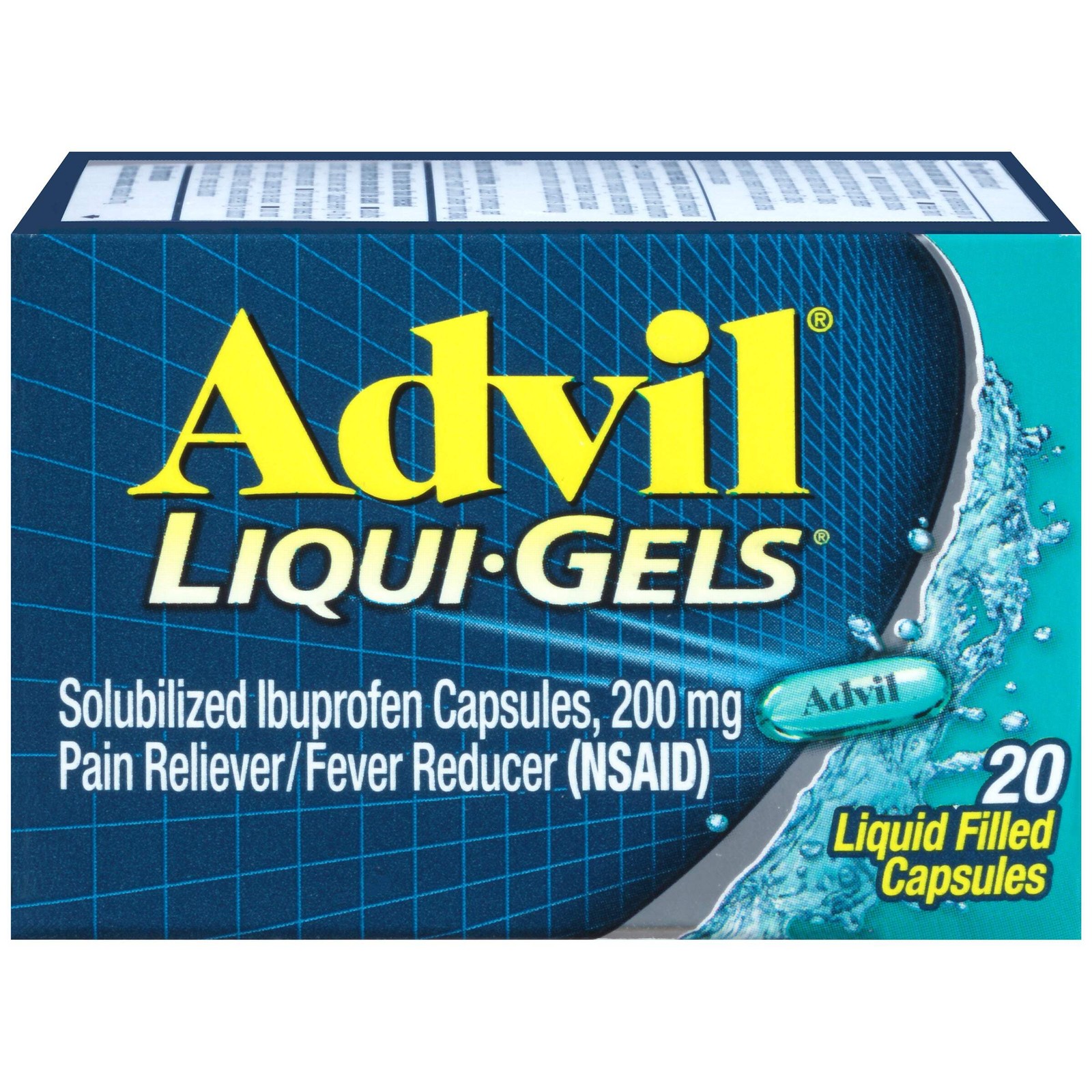 9/26 3 Boxes Advil Liqui-Gels 200 MG Ibuprofen Capsules, 20 CT