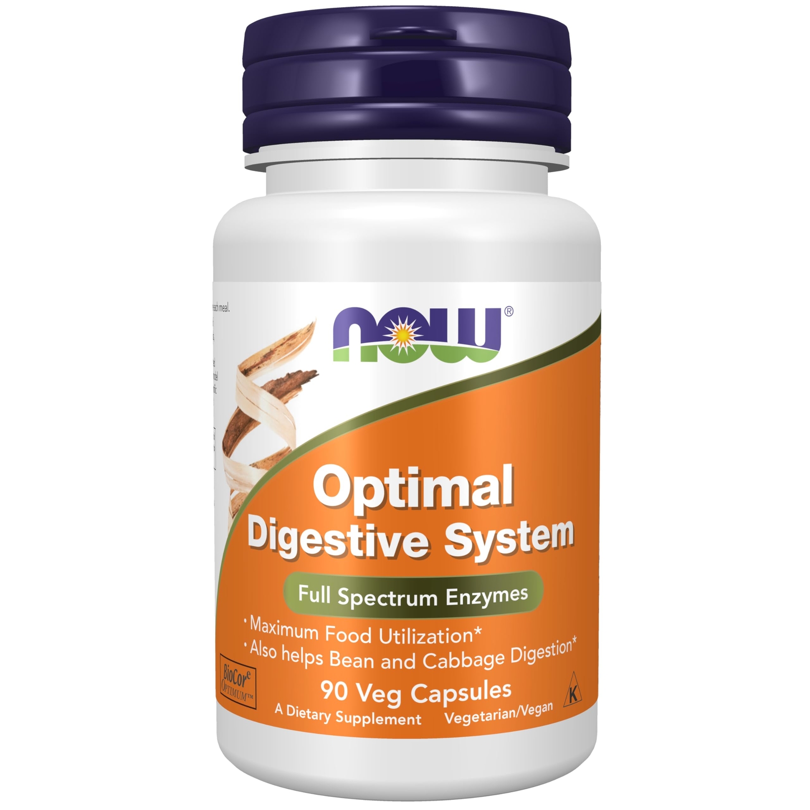 NOW Optimal Digestive System Enzymes 90 Count Vegan Soy Free Digestive Aid